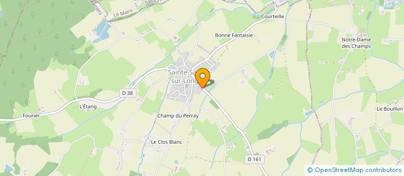 localisation de l'entreprise DELHOMMEAU  SAINTE SABINE SUR LONGEVE