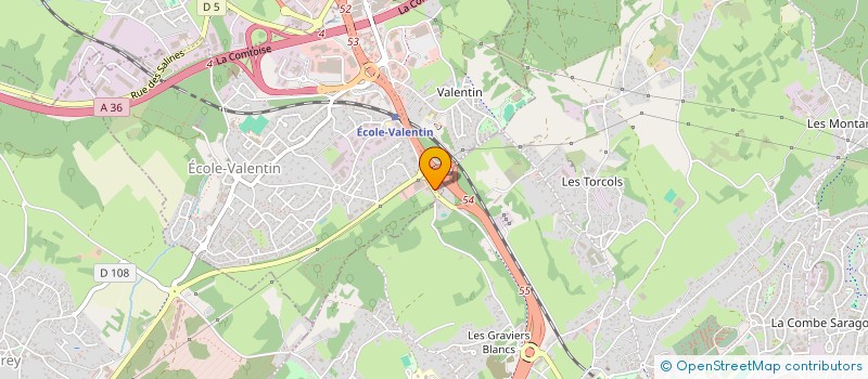 localisation de l'entreprise DELHORME DISTRIBUTION à ECOLE-VALENTIN