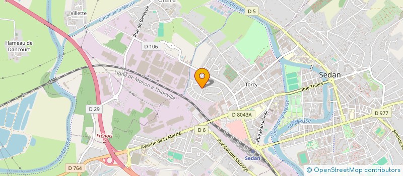 localisation de l'entreprise DELI  SEDAN