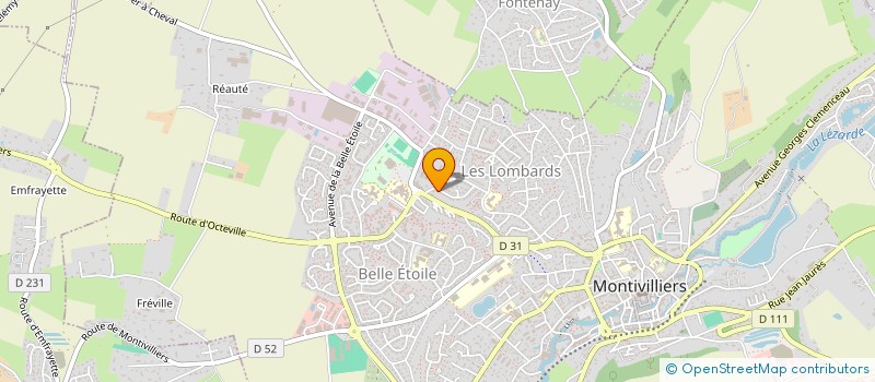 localisation de l'entreprise DELI'CAT  MONTIVILLIERS