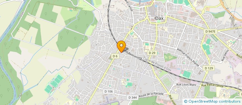 localisation de l'entreprise DELIA  DAX