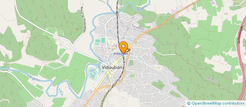 localisation de l'entreprise DELIA INVESTISSEMENT  VIDAUBAN