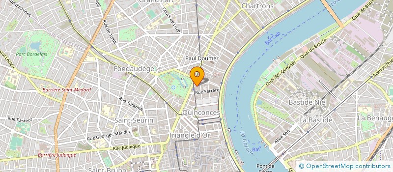 localisation de l'entreprise DELIAS COURTAGE à BORDEAUX