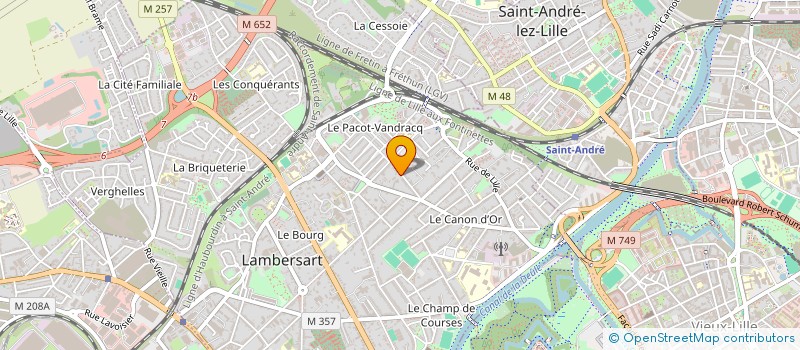 localisation de l'entreprise DELIB à LAMBERSART