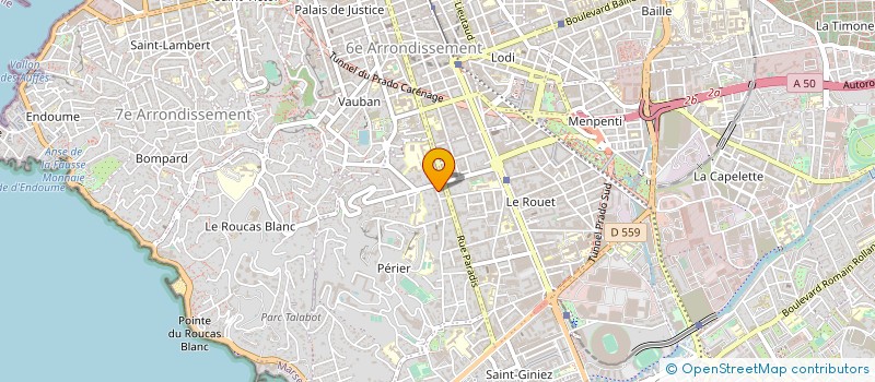 localisation de l'entreprise DELIBES VOYAGES à MARSEILLE