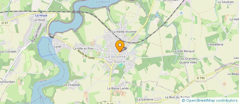 localisation de l'entreprise DELICATESSEN  LA VICOMTE-SUR-RANCE