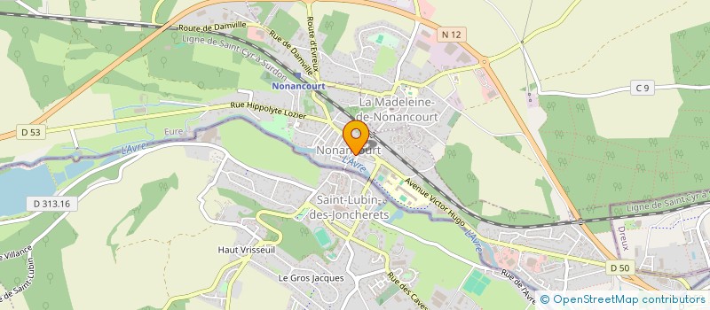 localisation de l'entreprise DELICE à NONANCOURT