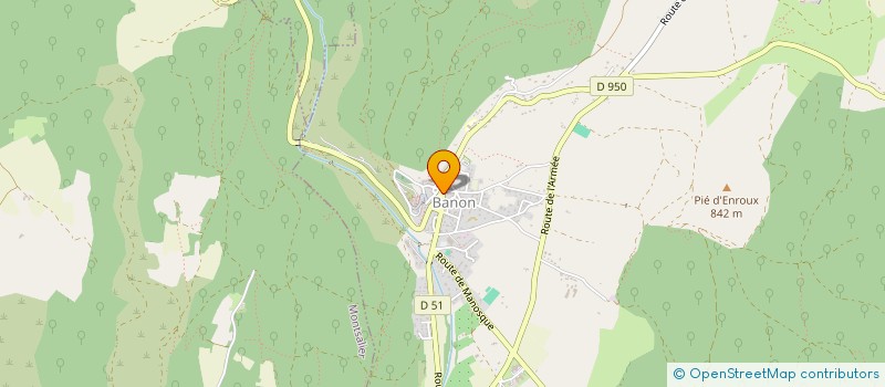 localisation de l'entreprise DELICE ALBION VENTOUX  BANON