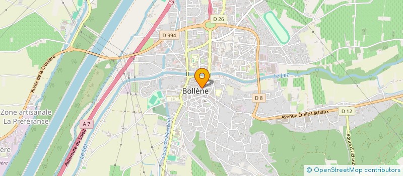 localisation de l'entreprise DELICE ALIMENTATION  BOLLENE