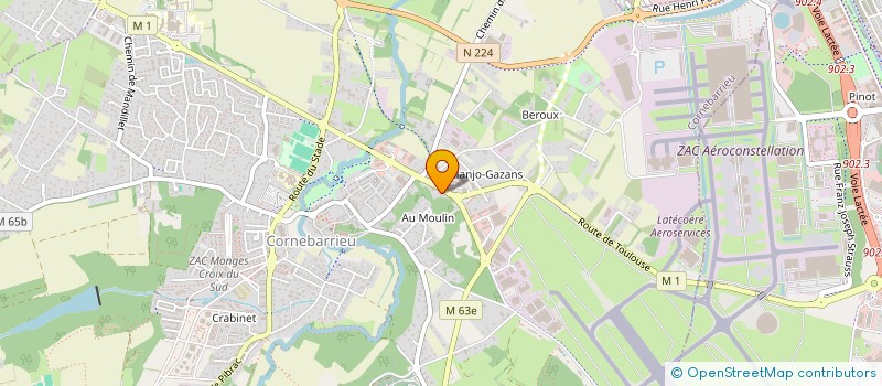 localisation de l'entreprise DELICE BARRIEU à CORNEBARRIEU
