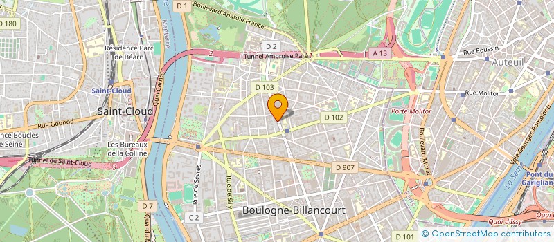 localisation de l'entreprise DELICE BOULEVARD à BOULOGNE-BILLANCOURT