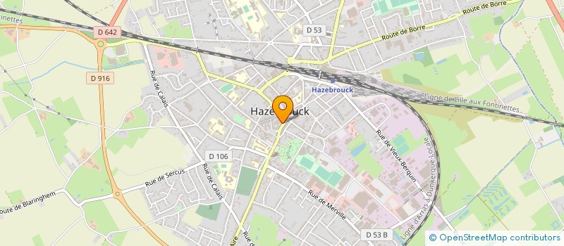 localisation de l'entreprise DELICE CHOCOLAT à HAZEBROUCK
