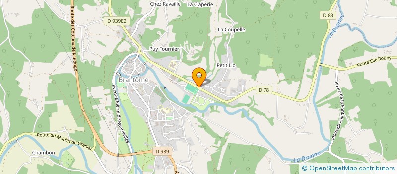 localisation de l'entreprise DELICE D'EAU H2O  BRANTOME EN PERIGORD