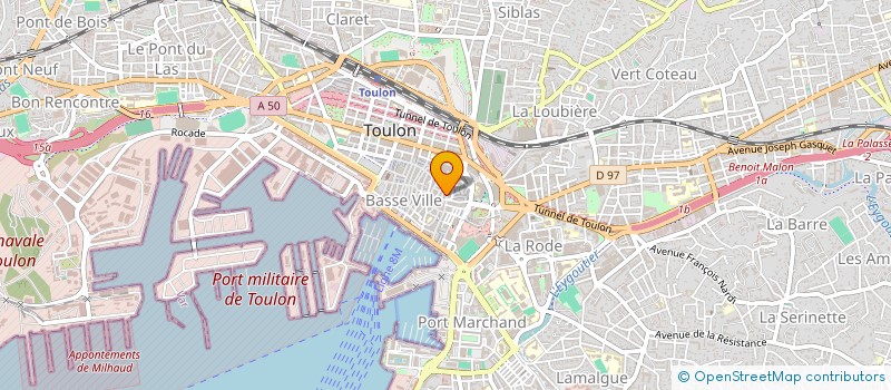 localisation de l'entreprise DELICE D ORIENT  TOULON