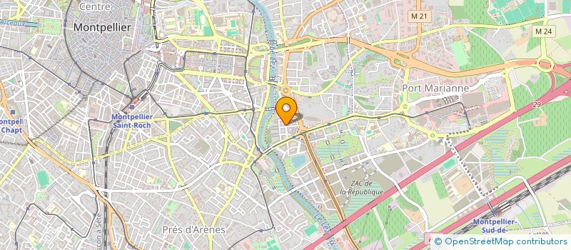 localisation de l'entreprise DELICE D'ORIENT à MONTPELLIER