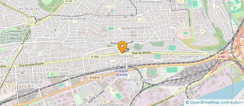 localisation de l'entreprise DELICE DE GRAVILLE à LE HAVRE