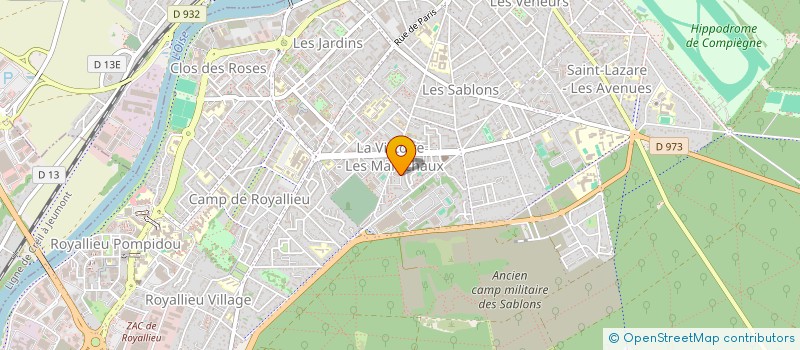 localisation de l'entreprise DELICE DE LA VICTOIRE à COMPIEGNE