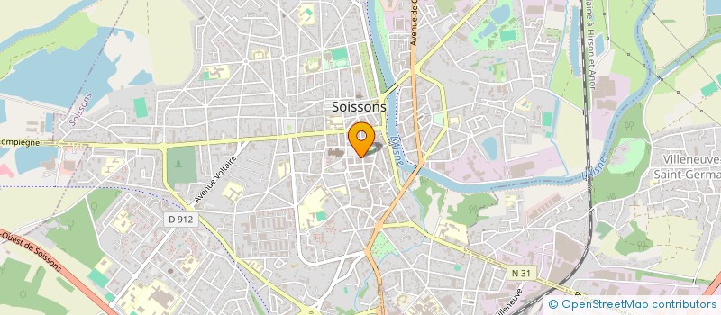 localisation de l'entreprise DELICE DE SOISSONS à SOISSONS