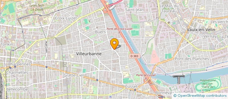 localisation de l'entreprise DELICE DE STRAUSS  VILLEURBANNE