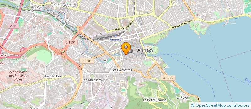 localisation de l'entreprise DELICE DES SENS ANNECY à ANNECY