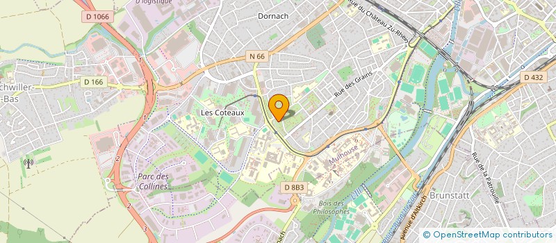 localisation de l'entreprise DELICE DIFFUSION à MULHOUSE