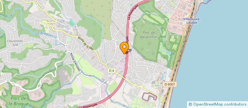 localisation de l'entreprise DELICE DU MARCHE  BIOT