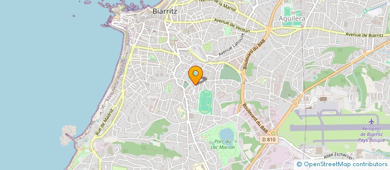 localisation de l'entreprise DELICE DU MOMENT à BIARRITZ