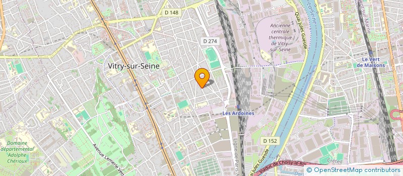 localisation de l'entreprise DELICE ET FRAICHEUR à VITRY-SUR-SEINE