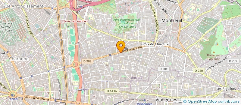 localisation de l'entreprise DELICE ET GOURMANDISES à MONTREUIL