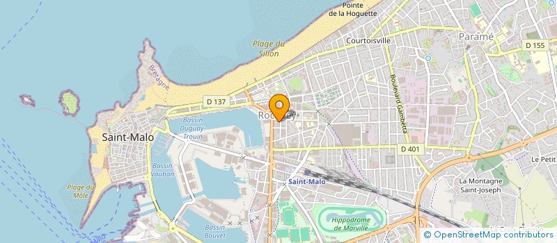 localisation de l'entreprise DELICE-EUROPE  SAINT-MALO