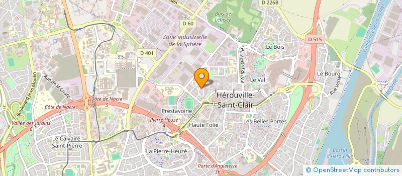 localisation de l'entreprise DELICE EXPRESS à HEROUVILLE-SAINT-CLAIR
