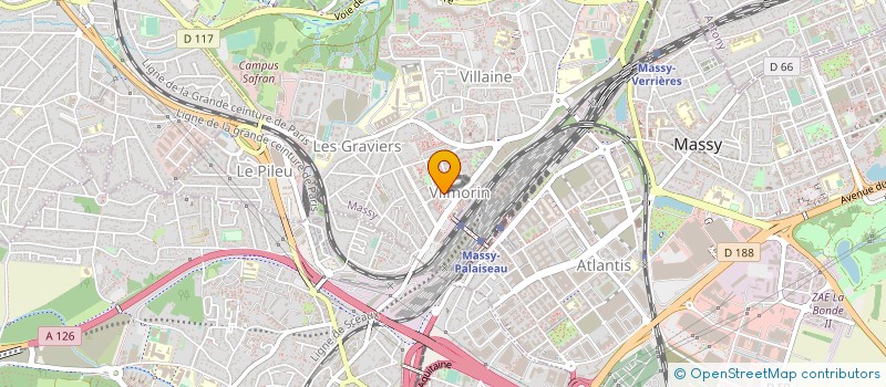 localisation de l'entreprise DELICE FITNESS à MASSY