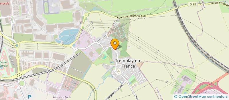 localisation de l'entreprise DELICE FRET SERVICES à TREMBLAY-EN-FRANCE