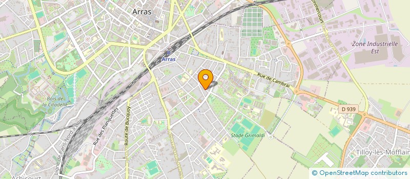 localisation de l'entreprise DELICE FRITES à ARRAS
