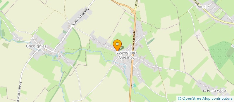 localisation de l'entreprise DELICE FRITES à LOUVIGNIES-QUESNOY