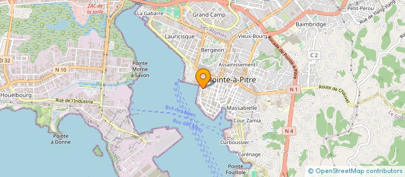 localisation de l'entreprise DELICE GWADA à POINTE-A-PITRE