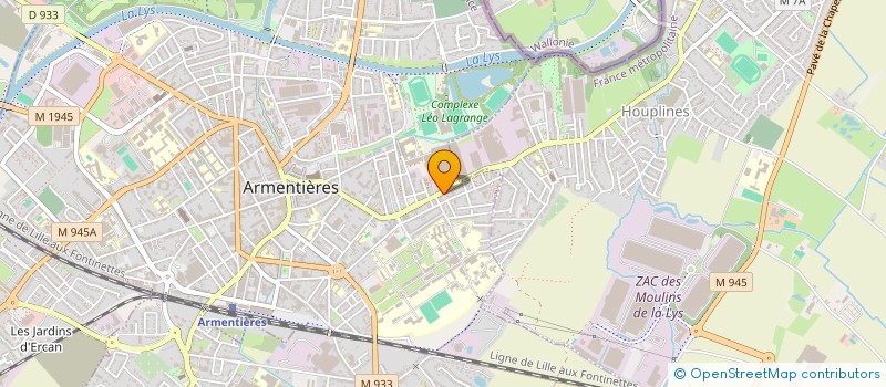 localisation de l'entreprise DELICE II à ARMENTIERES