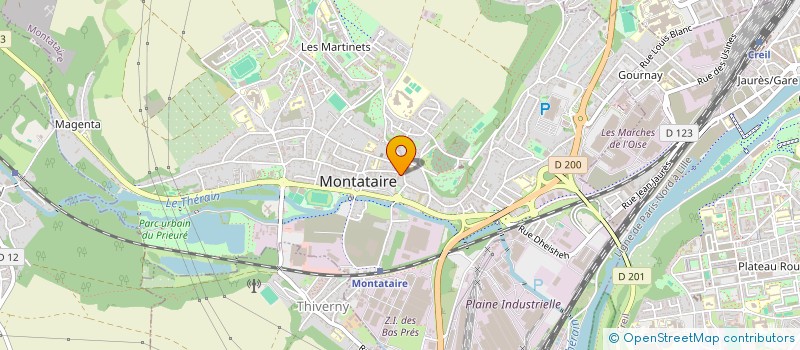 localisation de l'entreprise DELICE PIZZA  MONTATAIRE