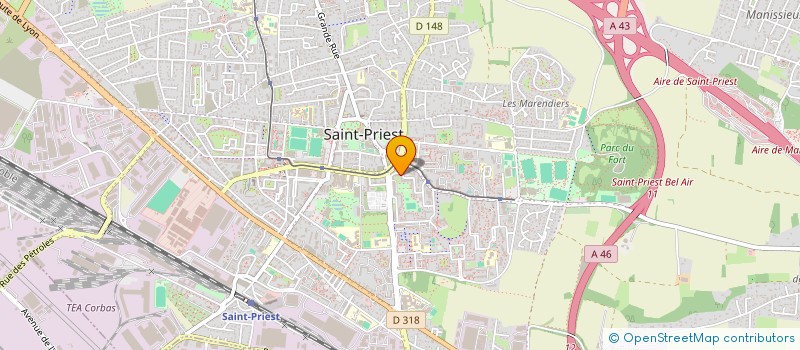 localisation de l'entreprise DELICE PLURIEL à SAINT-PRIEST