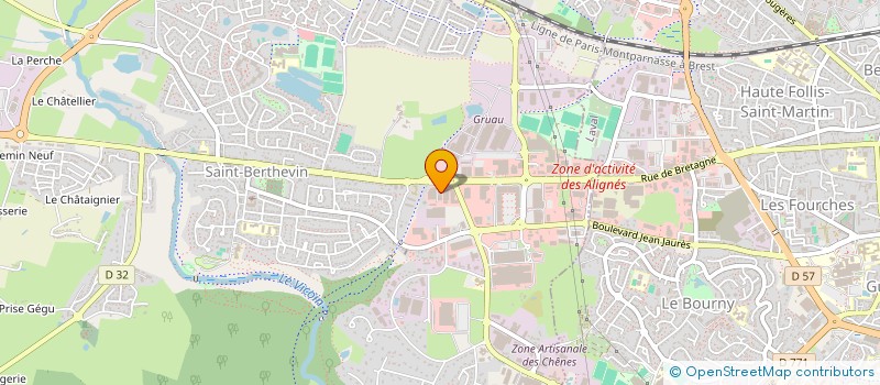 localisation de l'entreprise DELICE WOK  SAINT-BERTHEVIN