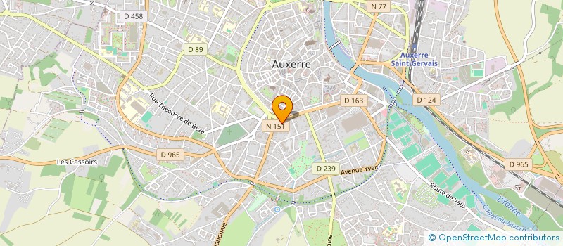 localisation de l'entreprise DELICES 44 à AUXERRE