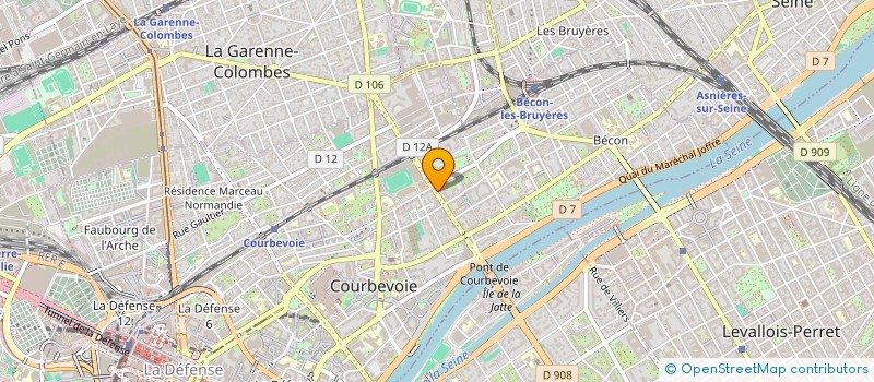 localisation de l'entreprise DELICES à COURBEVOIE