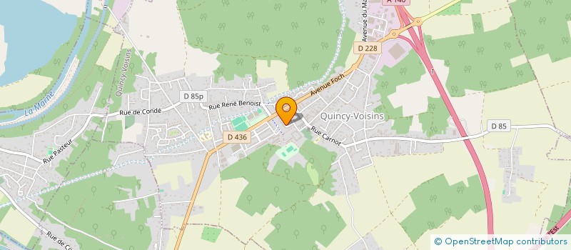 localisation de l'entreprise DELICES  QUINCY-VOISINS