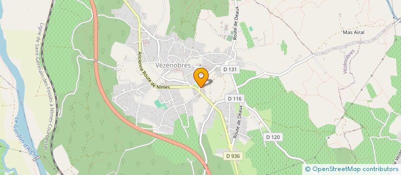 localisation de l'entreprise DELICES  VEZENOBRES