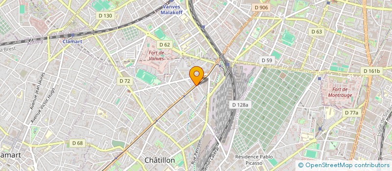 localisation de l'entreprise DELICES ASIATIQUES à CHATILLON