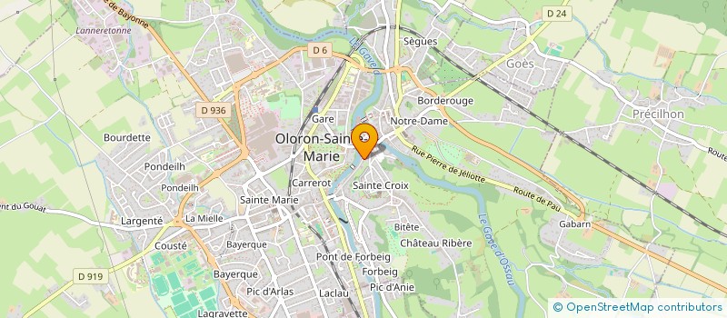 localisation de l'entreprise DELICES AUX ISSAMBRES  OLORON-SAINTE-MARIE