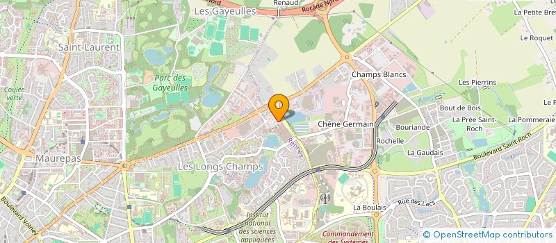 localisation de l'entreprise DELICES CHINOIS LES LONGS CHAMPS à RENNES
