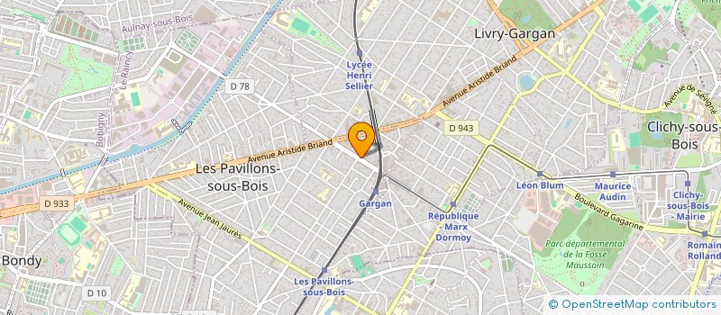 localisation de l'entreprise DELICES CREPES à LES PAVILLONS-SOUS-BOIS
