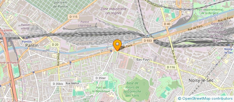 localisation de l'entreprise DELICES D'ADANA  PANTIN