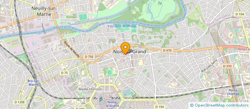 localisation de l'entreprise DELICES D'AFRIQUE à NOISY-LE-GRAND